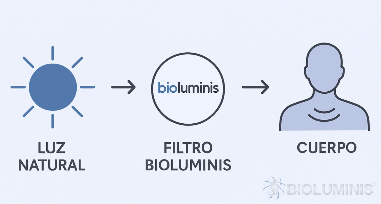 Filtros Bioluminis activando biofotones